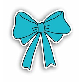 AMA SHOP PVC Sticker Shaped Blue Bow mod.2 | Sticker for Helmet, Motorcycle, Camper, Boat, Car, PC| autoTuning |