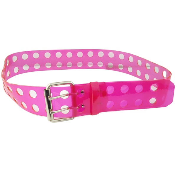 Axesoria 2" width Fun Candy Color Jelly Belt in Neon