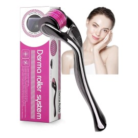 Dermaroller Facial Barba 0.5mm Titanio Regenera Colgeno                                                                                               