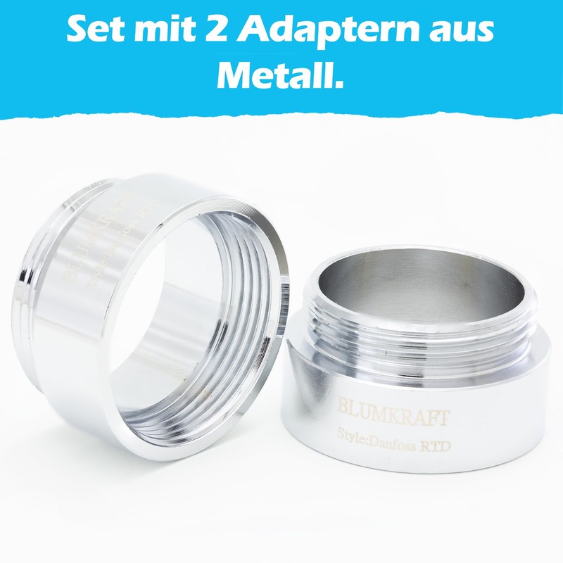 BLUMKRAFT Compatible with Danfoss RTD radiators: set with 2 adapters