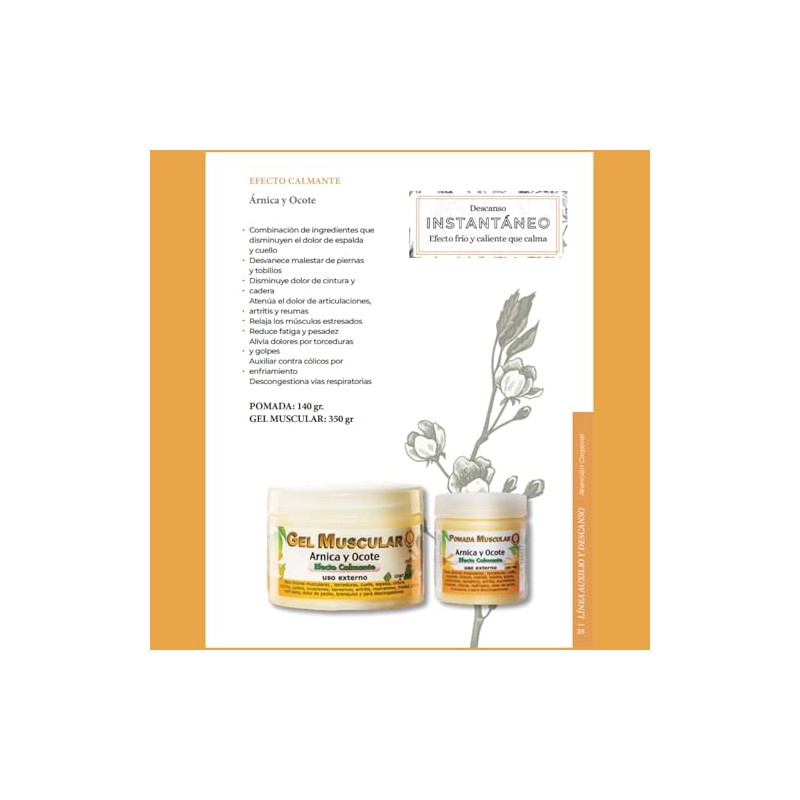 Generico Gel Muscular de Árnica y Ocote, 350 grs