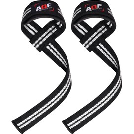 AQF Lifting Straps, Weight Lifting Wrist Straps, 60CM Heavy Duty Gym Straps with 5MM Neoprene Padded Support, Anti-Slip Bar Grip, Ideal for Weightlifting, Deadlifting, Bodybuilding Workouts