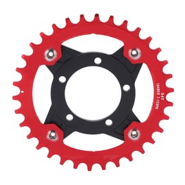 104BCD Sprocket Adapter 34T Positive Negative Tooth Plate with Conversion Base Set for Bafang Mid Drive Motor