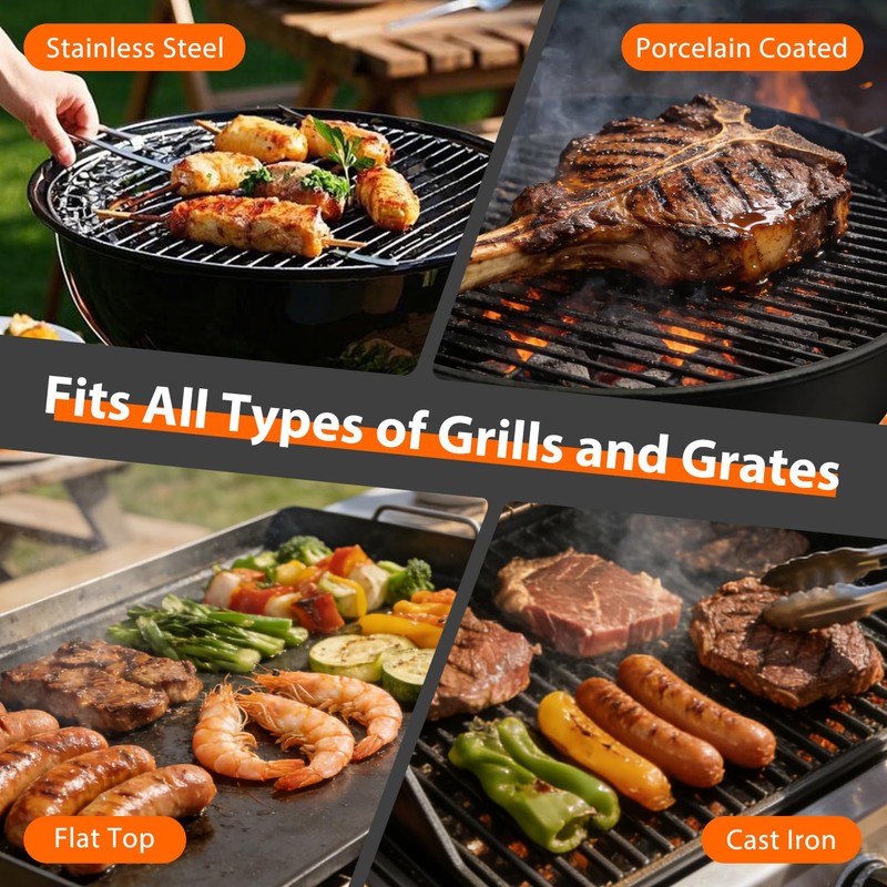 Electric Grill Brush - BBQ Grill Cleaning Tools with 800