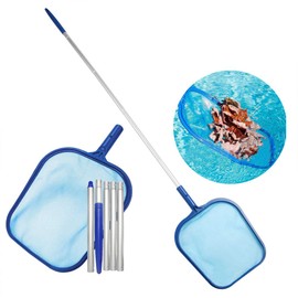 YLXT Swimming Pool Skimmer Cleaning Net, Leaves Garbage, Cleaning, Cleaning, Cleaning Net, For Pools, Fishing Nets, Pond Leaves Scooping Net, Cleaning Supplies, Cleaning Tool, Aquarium Fish Net, Rod Included