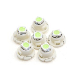 sourcingmap 6Pcs Ice Blue 5050 Car T4.7 LED Wedge Dashboard Dash Light Interior