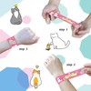 POPOYU 24Pcs Kitten Slap Bracelets,Snap Bracelet Bands for Gifts Bag