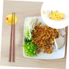 MAGICLULU 6Pcs Adorable Duck Shaped Chopstick Rests Yellow Ceramic Tableware