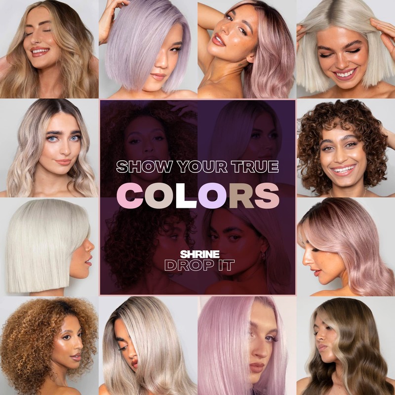 SHRINE Drop It ASH BLONDE Toner Drops | Damage-Free Colouring