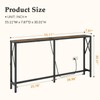 Gewudraw Console Table with Oulets and USB Ports, 55.1" Sofa