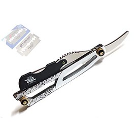 Silver Dipped Texture Engraved Special Edition Men’s Grooming Shaving Edge Razor