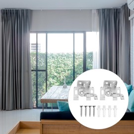 Angoily 4PCS Roman Blind Fixing Brackets, Lock Blind Brackets, Window Treatments Hardware Parts Venetian Blinds Frame Buckles