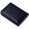RATOM Men's Business Card Holder, Genuine Leather (Natural Sheep Leather,