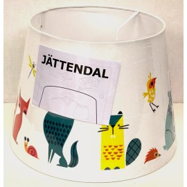 Ikea Jattendal Shade Animals Multicolor 13" New Kids Rooms