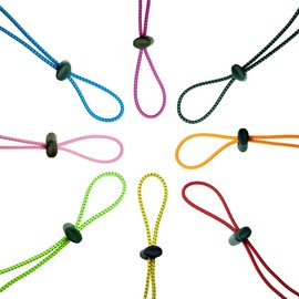 Flow - Kit de correas elásticas para anteojos de natación (2 unidades) - Correas universales ajustables de repuesto para anteojos de natación (verde neón)