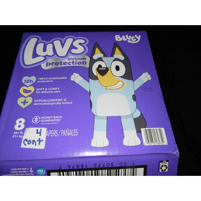 Luvs I have 2 Luvs size 8 with double tabs