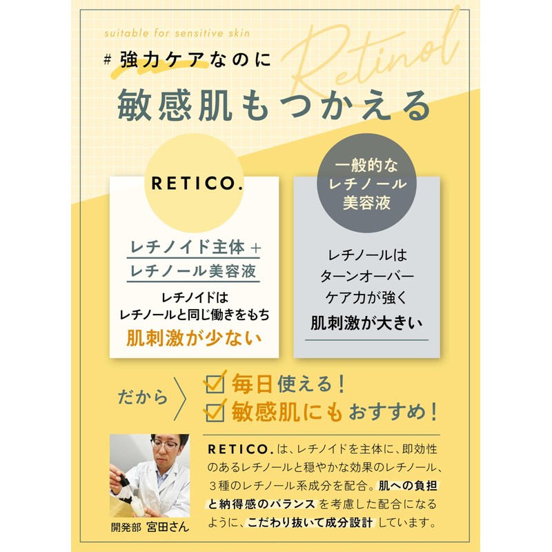 Retico Next Generation Retinol Beauty Serum, EW Essence I, Made