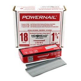 Powernail L175185 18-Gauge 1-3/4-Inch Length Powercleats L-Cleat Flooring Nails (5000ct)