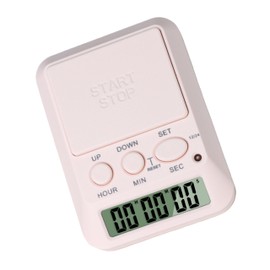 SURARK Multi-Function Electronic Clock Timers - Cute Timer Digital for Gym, Break Time, Cooking, Meeting, Classroom (AAA Battery Not Included)-Pink