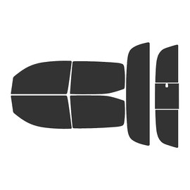 Rvinyl Window Tint Kit Compatible with Toyota Tacoma 2016-2023 (4 Door Double Cab) - Complete Precut Kit - 20%