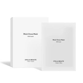 STELLA BEAUTE Moist Grace Mask, Pack of 5, Face Mask, Niacinamide, Ceramide, Moisturizing, Glossy Transparent, Moisturizing Stella Beaute