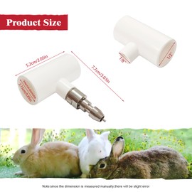 VandanCoop 10 Sets Automatic Stainless Steel Rabbit Nipple Drinkers with PVC Pipe for Rabbit Farming Water System