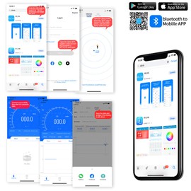 Bluetooth Clamp Meter, INFURIDER YF-7200APP Current Clamp Multimeter Clamp Meter with TRMS 6000 Counts Auto Ranging Clamp Multimeter for AC/DC Voltage/Current/Resistance/Capacitance/Temperature Test