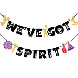 Cheerleading Party Banner, We've Got Spirit Banner, Cheer Team Party Decor, Spirit Birthday Banner, Gymnastic Party Decorations