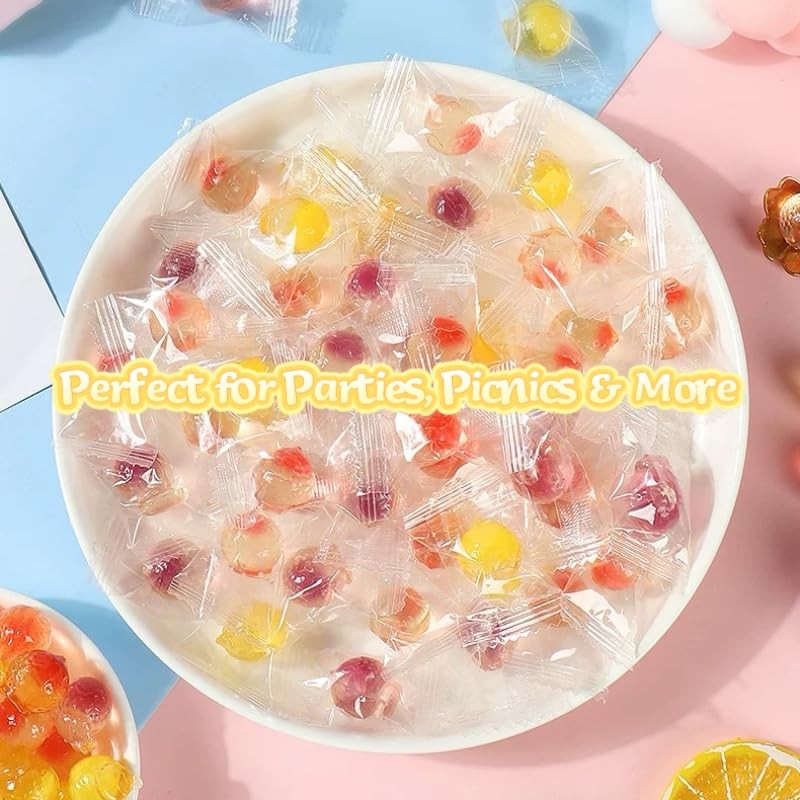 2-Pack Assorted Fruit Gummies – 1 Bag Juicy-Filled Candy +