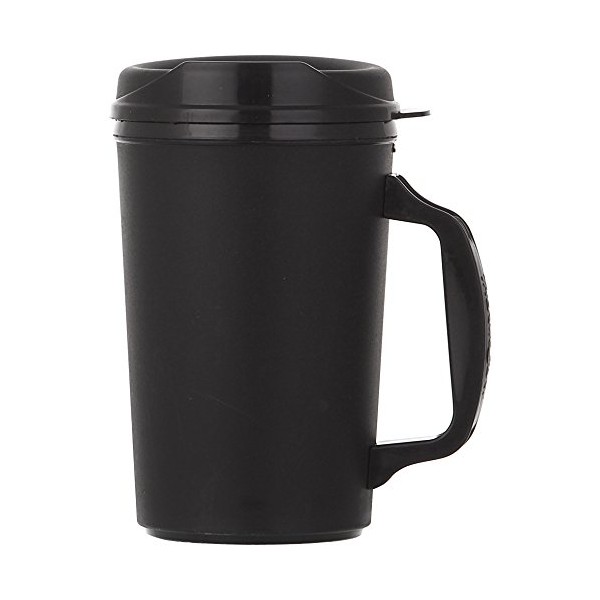 ThermoServ Foam Insulated Mug, 20-Ounce, Black