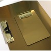 Banjiang Stainless Steel Magnetic Clipboards,Gold Clipboard with Pen Holder,Metal Clip