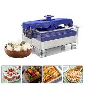 Kensbro Tofu Press, DIY Plastic Tofu Press with Spring Pressure, Tofu Homemade Press Set with 2 Tofu Moulds, Cheese Press, Tofu Maker for Firm/Extra Firm Tofu, BPA-Free Kitchen Tool