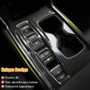 LEXLEY 2Pcs Red Style Gear Shift Frame Console Panel Trims