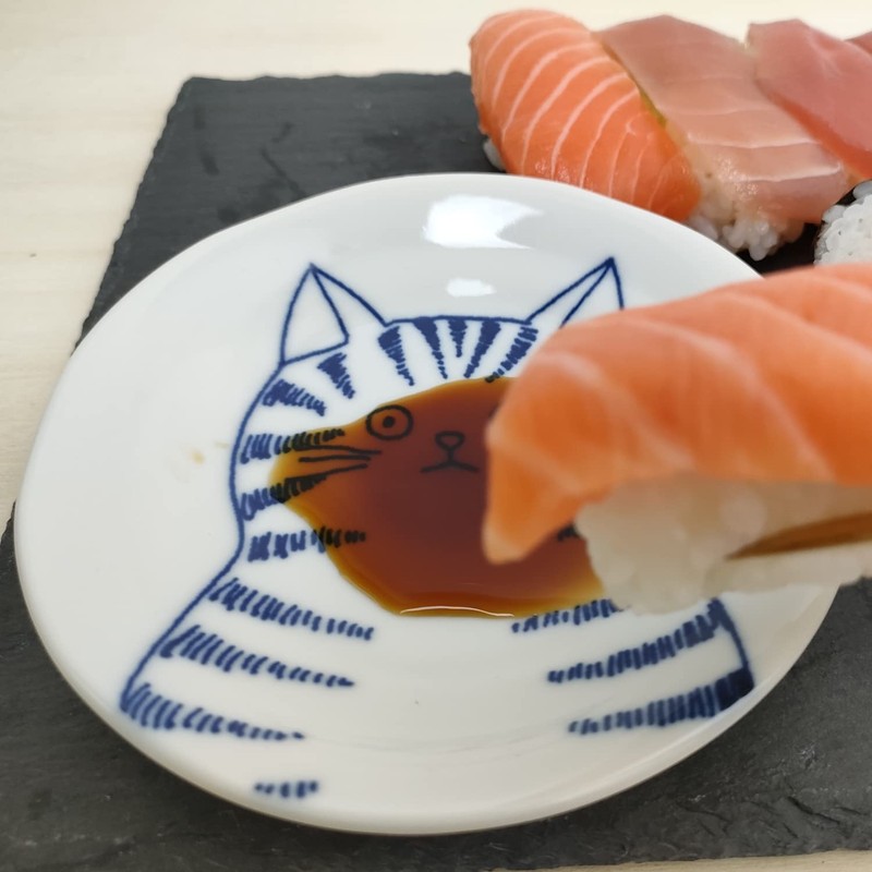 LOVE LOVE JAPAN Dessert Sushi Soy Sauce Salad Ceramic Plates