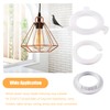 NAYAGOGO 8 Pack White Lamp Shade Reducer Ring Set -3