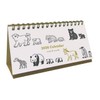 Ryu-Ryu 2026 Monday Start Animal Parade Desk Calendar
