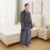 FG FEAYIGUDIM Men's Fleece Plush Bathrobe Full Length Big and