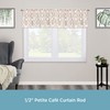 Kenney KN55973 Davenport Ball End Petite Café Decorative Window Curtain