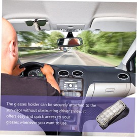 ibasenice 2piezas Clip para Gafas De Sol Gemas De Imitación Soporte Resistente para Automóvil y Hogar