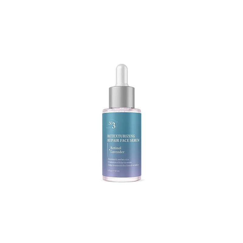 No 3 Retexturing Repair Retinol + Lavender Face Serum