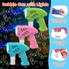 Babuloo 3 Packs Bubble Guns for Kids, Bubble Machine 5000