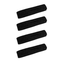 Wumio Rod Belt, Set of 4, 7.9 inches (20 cm), Width 0.8 inches (2 cm), Black, Simple, Hook Tape, Anti-Slip, Cushion, Bundling, Fishing Rod Belt, Fishing Rod Belt, Band