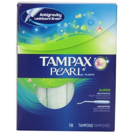 Tampax Pearl Super Unscnt Size 36ct Tampax Pearl Super Unscnted 36ct