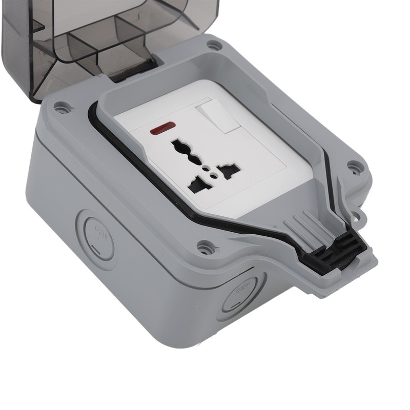 Outdoor IP66 Waterproof Socket Box 16A Weatherproof Outdoor Switch Socket