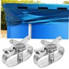 Kisangel 2pcs Ground Pool Cover Cable Winch Self-Locking Hoist for