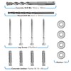 Mount-It! Universal TV Mounting Hardware Kit, Lag Screw and Drill