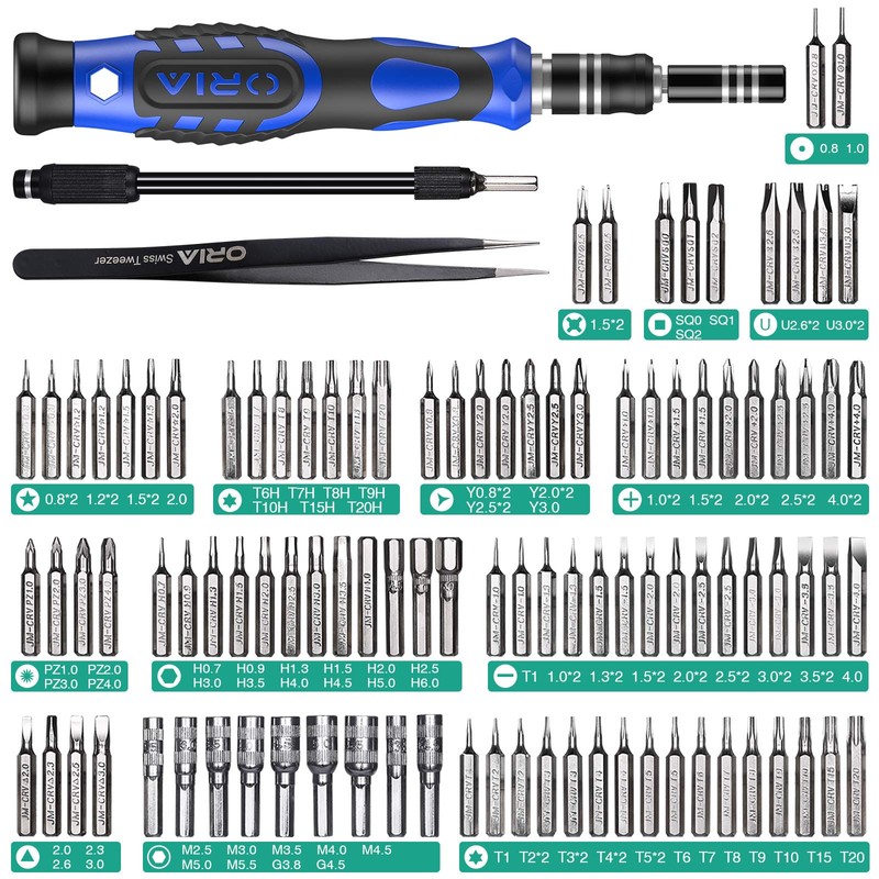 ORIA Precision Screwdriver Set, 106 in 1 Screwdriver kit with