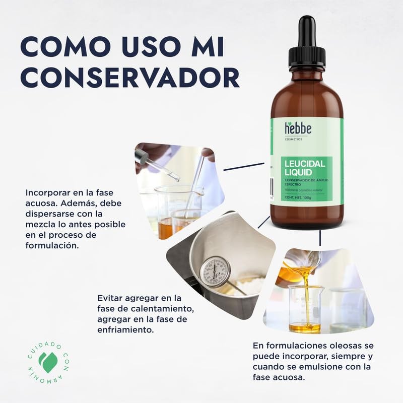 Hebbe Leucidal V2.0 Conservador Natural 100 g | Antimicrobiano Amplio