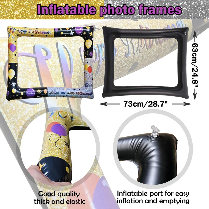 Retirement Photo Props Retirement Inflatable Photo Frame Retirement Party Decoration