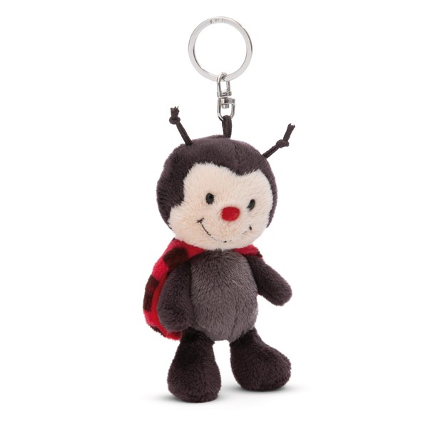NICI 49866 Key Ring Ladybird 10 cm Black Sustainable Companion